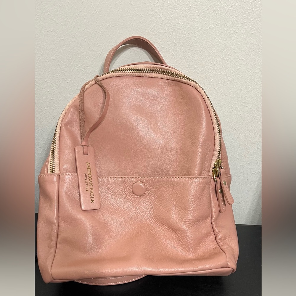 American Eagle Leather Backpack